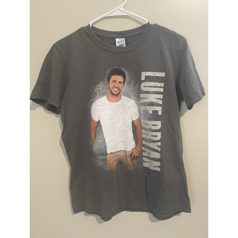Luke Bryan Shirt Unisex Size Medium Gray Tour Tailgates And Tan lines Concert